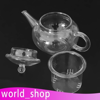 [worldshop] infusión de vidrio tetera café olla con infusor 250 ml, 400 ml de vidrio de cocina ollas de hierbas (8)