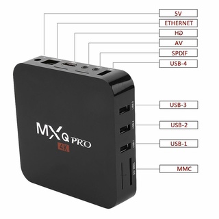 [neipan] mxq-pro smart network tv decodificador rk3229 android 7.1 smart tv box de alta definición internet tv box