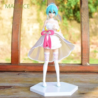 MAURICE Cute Action Figurine Toy Gift Anime Figure Hatsune Miku Miku Collection Model Statue Kawaii Doll Wedding Dress Figure Toys