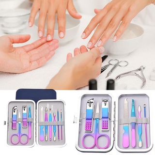 Manicure Pedicure Set Stainless Steel Manicure Kit Nail Clipper Travel Nail Tool (1)