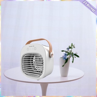 ventilador portátil de aire acondicionado personal, mini ventilador de escritorio evaporativo con mango, 3 vientos de velocidad, super (1)