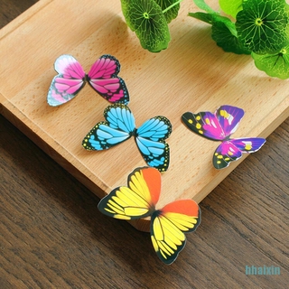 [hhaixin] 50 piezas de mariposas comestibles arco iris DIY Cupcake hadas decoración de tartas (1)