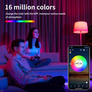 WiFi Smart Bulb Work with Alexa RGB Corlorful Dimmable Timer Function Magic Light or Remote Controller Lamp examen (6)