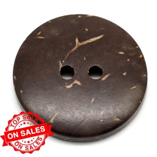 50\lote redondo de madera natural de 4 agujeros de costura marrón coco caliente botones shell z0i5
