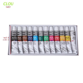 CLOU - juego de pinturas acrílicas profesionales (12 ML, 12 colores)