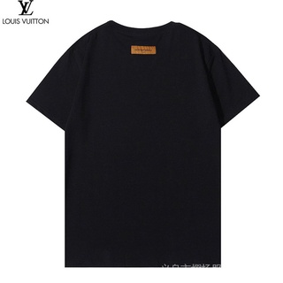 Louis Vuitton LV Hombres Y Mujeres Básico De Manga Corta t-shirt Moda Impreso Carta streetwear unisex Camiseta