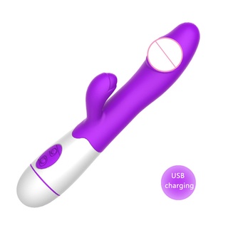forlife 30 velocidad vibración consolador conejo vibrador para mujeres carga usb dual motor g spot vibradores femeninos juguetes sexuales
