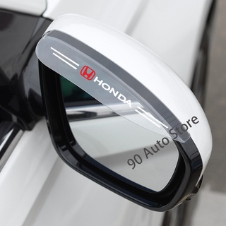 2 pegatinas transparentes de espejo retrovisor de coche para Honda Civic City Odyssey Vezel (1)