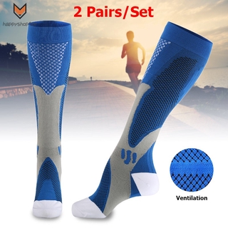 2 Pares calcetines De compresión alérica Para correr/entrenamiento De baloncesto/entrenamiento De deportes