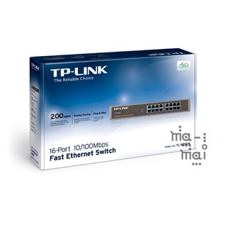 Tp-Link Switch TL-SF1016 16 puertos 10/100Mbps interruptor de montaje en rack
