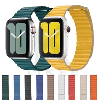 en stock!correa magnética de cuero para apple iwatch 1/2/3/4/5/6/se banda apple watch con banda de 38/40/41mm 42/44/45mm (1)