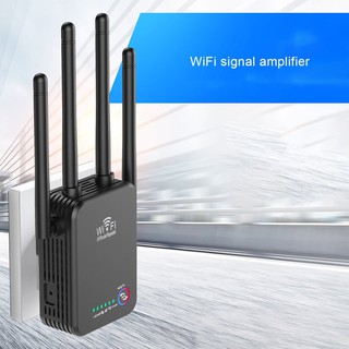 Router repetidor Wifi inalámbrico 300/1200Mbps de doble banda 2.4/5G 4Antenna Wi-Fi extensor de alcance Wi Fi Routers suministros de red doméstica