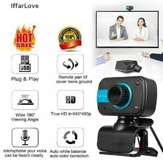 [IffarLove] HD Webcam USB Computer Web Camera For PC Laptop Desktop Video Cam W/ Microphone .