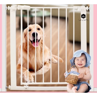 Puerta De Seguridad Del Bebé-Adecuado Para Mascotas Niños Pequeños Perros Gatos (Función De Espalda Oscilación Automática)