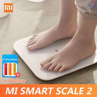 Xiaomi Mi Scale 2 BT Balance corporal prueba APP Monitor oculta pantalla LED Digital Fitness escala