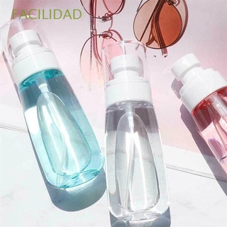 facilidad portátil perfume de viaje desinfectante botella vacía spray botellas transparentes recargables exprimir transparente cosméticos contenedores/multicolor