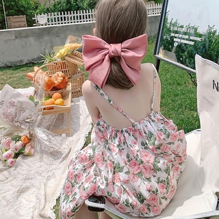 Babyshow Vestido con tirantes floreado con espalda De visitante Para verano