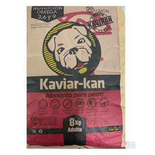 Croquetas Perro Kaviar Kan 8 Kg Salmon 21% protenina Cruda Alimento Pequeño Todo Tipo De Mascotas