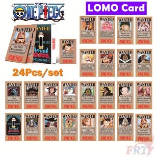 Anime:one PIECE Q-2 - Wanted Lomo tarjetas 24 unids/set Mini tarjetas fotográficas Mini póster tarjetas HD Photocard Fans colección