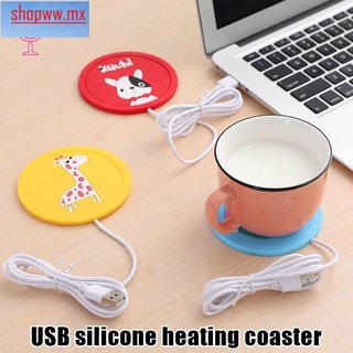 ✪BY USB Power Suply taza de café de té calentador de la taza de calefacción de la taza de la almohadilla posavasos para la oficina
