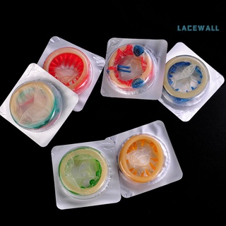 Lacewall 1Pc adulto juguete sexual látex punteado masajeador punto G estimulación lubricado condón (5)