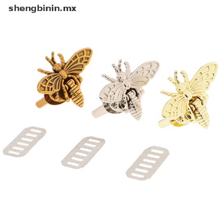 binin metal forma de abeja turn lock moda bolsa de cierre de cuero artesanía bolsa de bricolaje accesorios.