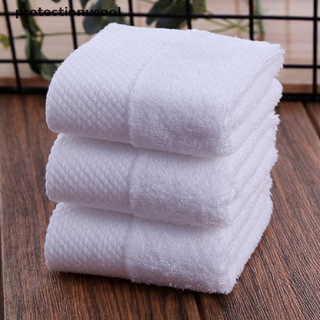 pcmc 1pc toalla de cara blanca suave toalla de mano pequeña cuadrada blanca toalla de cocina gloria