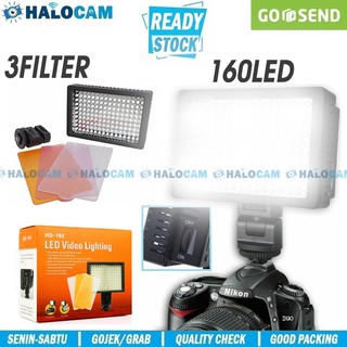 Hd-160 LED cámara de iluminación de vídeo - 160LED para DSLR Canon Sony, Nikon