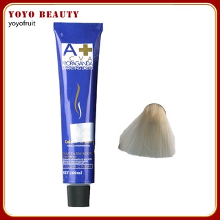 yoyofruit 3D efecto crema de Color crema para el cabello cuidado permanente moda Color tinte rápido para uso en el hogar