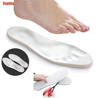 {[Sophia]} 1 par de plantillas Unisex de espuma viscoelástica entrenador cuidado de los pies comodidad alivio del dolor