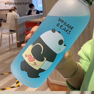 [EnjoysportsHG] 1000 Ml Botella De Agua Panda Taza Transparente Bebida A Prueba De Fugas [Caliente] (6)