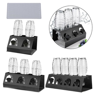 Sunage - soporte para botellas de 3 tamaños, escurridor, estante de drenaje, soporte para goteo para cristal SodaStream (1)