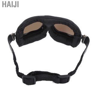 Haiji gafas de motociclismo Anti-UV con correa ajustable estilo Retro proteger los ojos portátil (7)