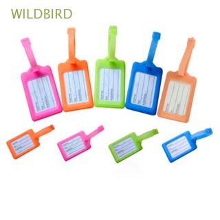 WILDBIRD Backpack Luggage Contact Tag Baggage Card Travel Holder Plastic Labels Name Case Suitcase/Multicolor