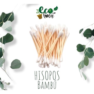 Cotonetes de bambú madera biodegradables ecológicos