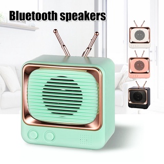 Retro TV Shape Classic Style Bluetooth Speaker Portable Mini Wireless Sound Speaker For Home Office