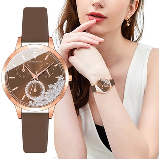 [PALARNA] Sleek Minimalist Fashion With Strap Dial Women's Quartz Watch Gift Watch