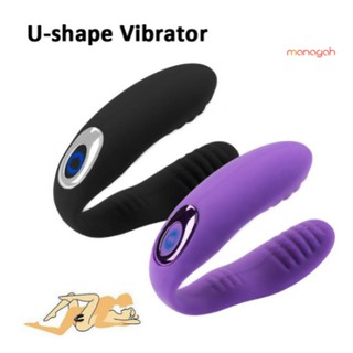 recargable en forma de U 10 velocidades vibrador clítoris punto G masajeador mujeres juguete