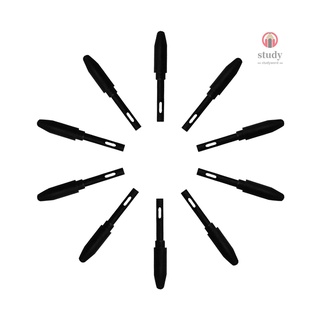 huion pn04 10 pns puntas de repuesto puntas de pluma puntas compatible con pw100/pvc201 gráficos tableta stylus negro dibujo