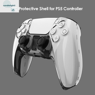 Transparent Clear PC Cover Case Protector Skin for PS5 DualSense Controller (1)