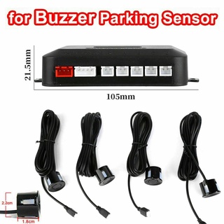 Detector De Sensores De alarma De Radar Detector De audio para coche Sensor De estacionamiento Dc 12v Kit (9)