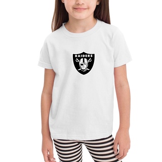 NFL Oakland Raiders Media Manga Camiseta De Nuevo Estilo Ropa Infantil Niños