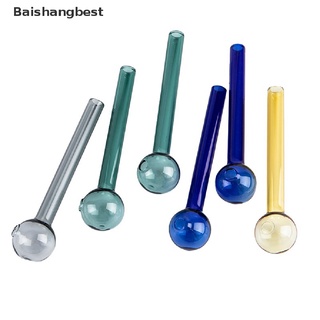 [bsb] 2 pzs tubo de vidrio de borosilicato de cabeza redonda portátil colorido tubo de vidrio para bebidas/tubos de paja