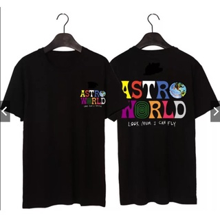 Hip Hop T-shirt men and women Travis Scotts ASTROWORLD printed short-sleeved T-shirt