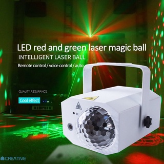 Escenario control de sonido estroboscópica luz de escenario DJ KTV proyector fiesta control remoto LED mágico bola de luz