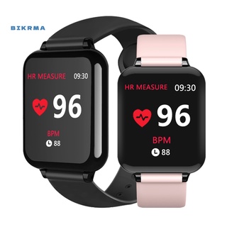 [br] b57c reloj inteligente a prueba de agua con monitor de presión arterial/ritmo cardiaco/pulsera deportiva