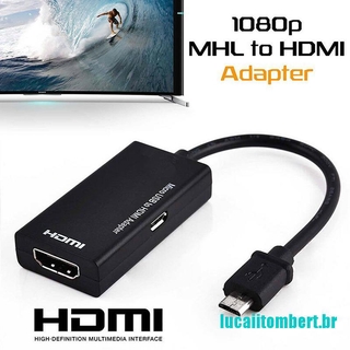 () cable adaptador micro usb 2.0 a hdmi hdtv tv hd para teléfono celular samsung lg s7