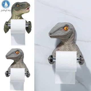 caja de pañuelos creativo de resina estante de pared de papel higiénico titular de dibujos animados dinosaurio toallero dormitorio rollo titular