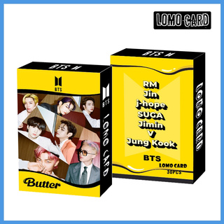 30 unids/caja BTS photocards 2021 mantequilla álbum LOMO tarjeta postal (1)