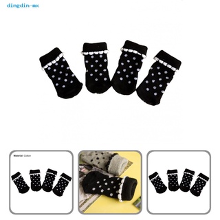 [dingdin] calcetines de boca elásticas para perros/mascotas/calcetines cortos universales para interiores